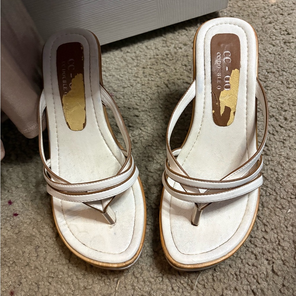 Women's White Sandals